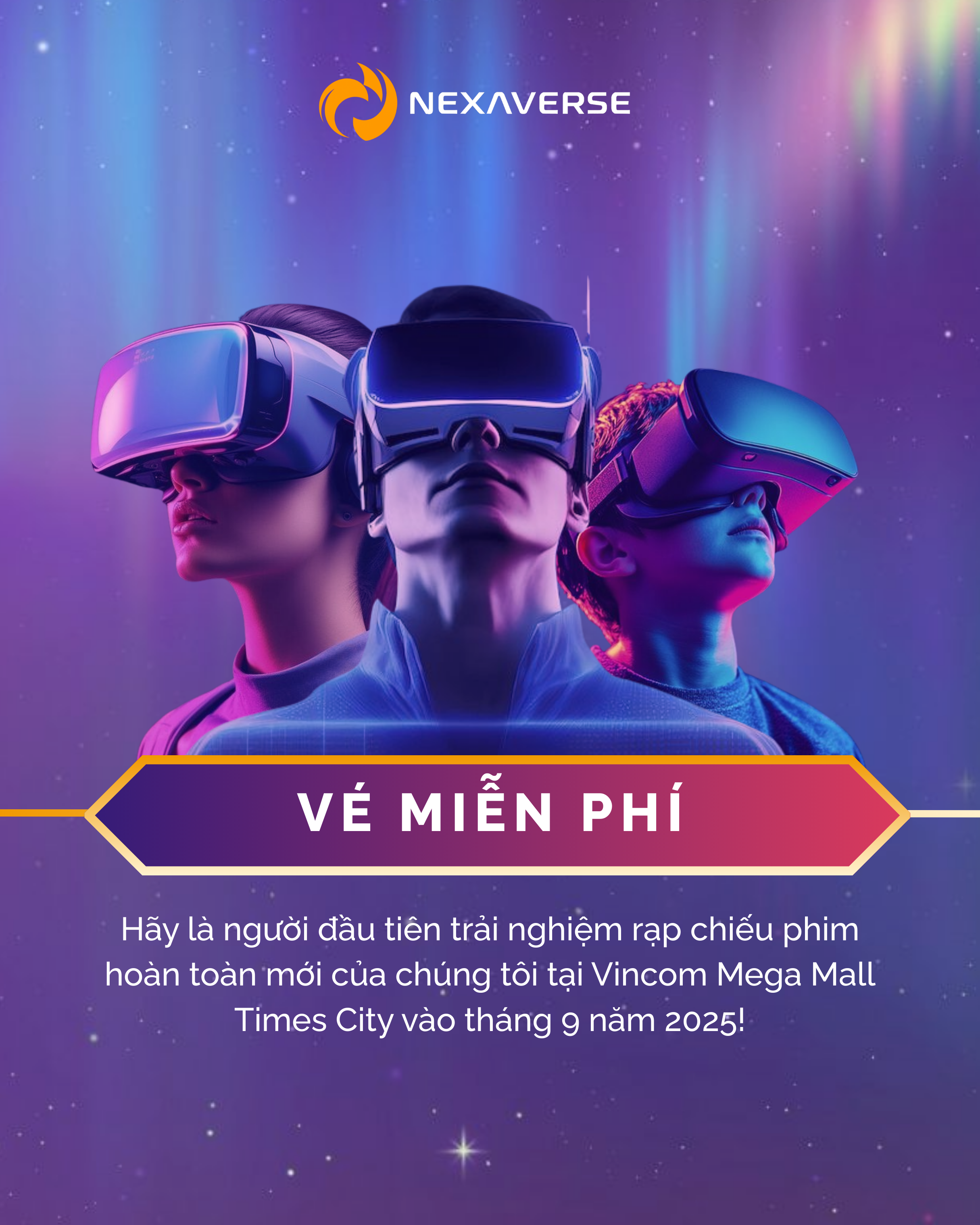 Ra mắt rạp XR 6D tại Vincom Mega Mall Times City tháng 9/2025